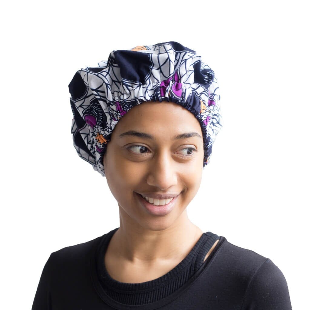 Print Bonnet with Satin Lining